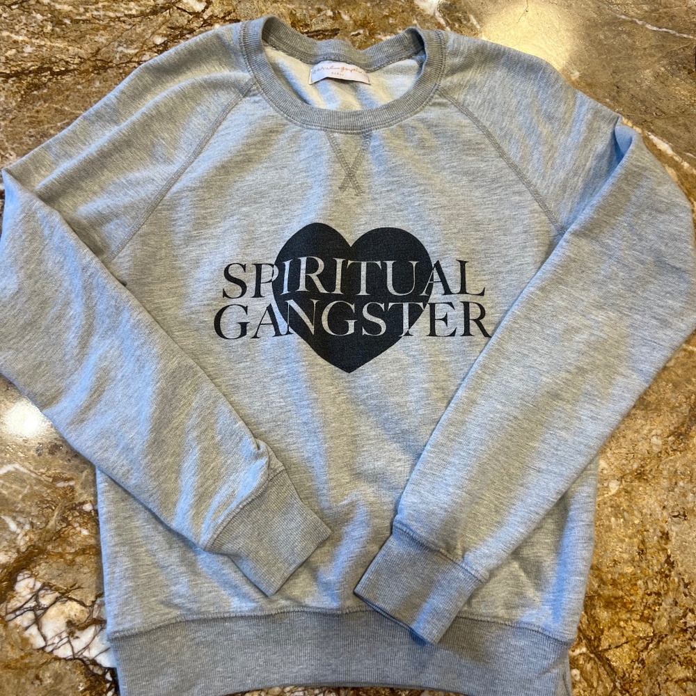 Spiritual Gangster Pre- Loved Light Weight Sweat Shirt- Women's Size Small - Picture 2 of 12